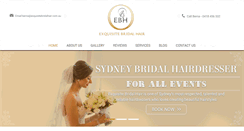 Desktop Screenshot of exquisitebridalhair.com.au