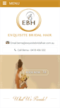 Mobile Screenshot of exquisitebridalhair.com.au